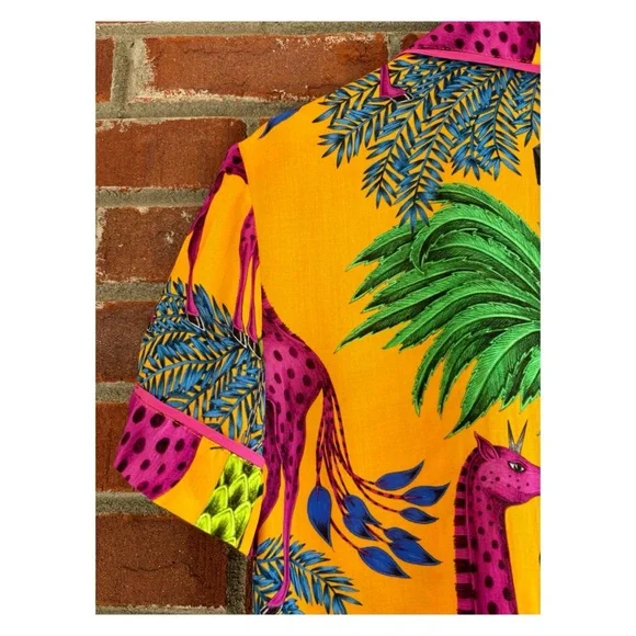 NWOT Anthropologie Emma J Shipley Extravaganza Lounge Top  Size Small - Picture 7 of 9